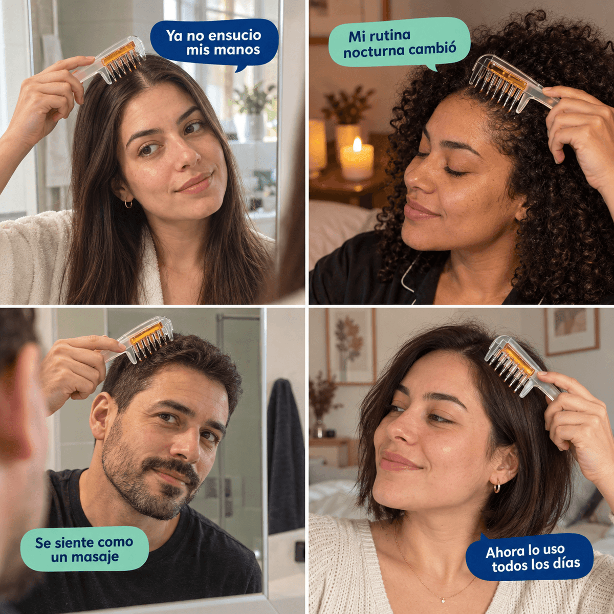 Peine RaizPro™ llega hasta la raíz