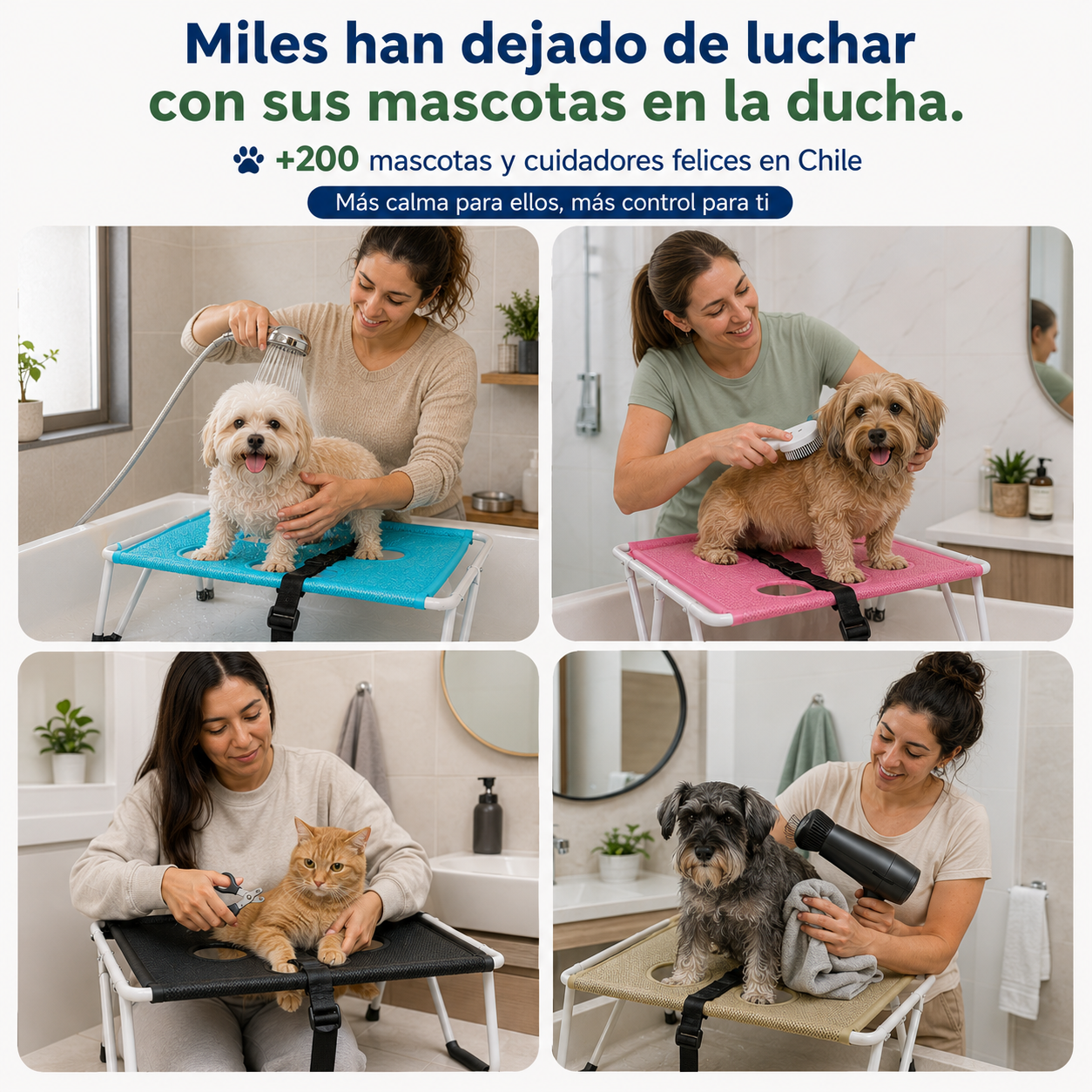 Pet Shower Station™ El aseo de tu mascota ya no es una batalla