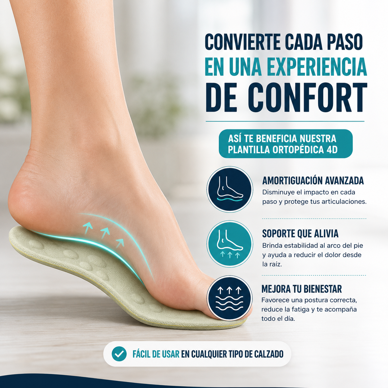 Light Footed™ - Plantillas ortopédicas 4D - Dale descanso a tus pies