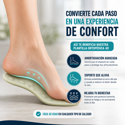 Light Footed™ - Plantillas ortopédicas 4D - Dale descanso a tus pies