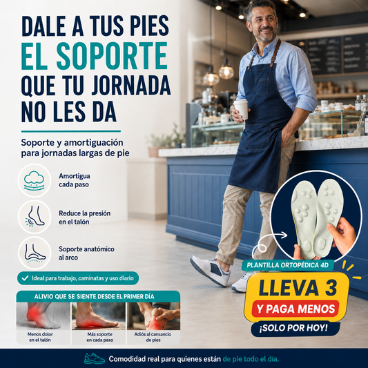 Light Footed™ - Plantillas ortopédicas 4D - Dale descanso a tus pies