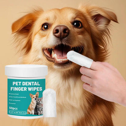 Pet dental wipes  - 50 unidades